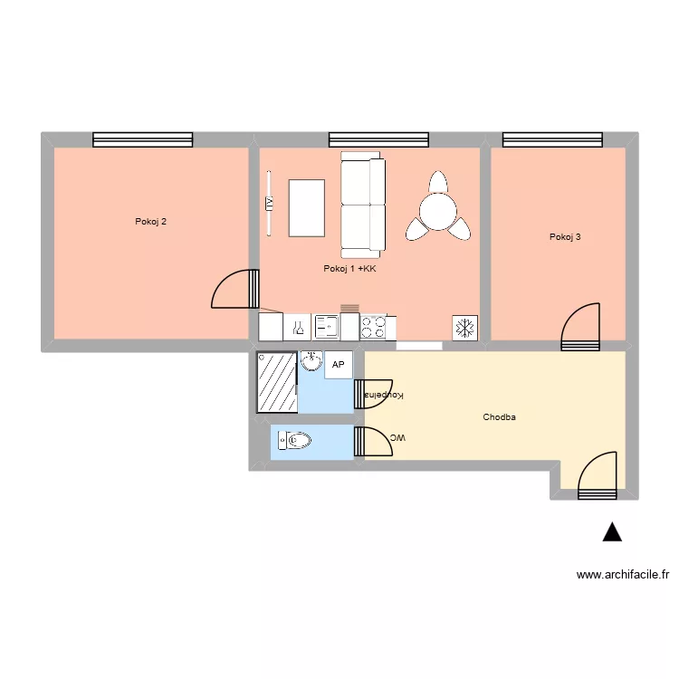 17.listopadu 593 byt 17. Plan de 11 et 188 m² 17.listopadu 593 byt 17. Plan de 11 et 188 m²