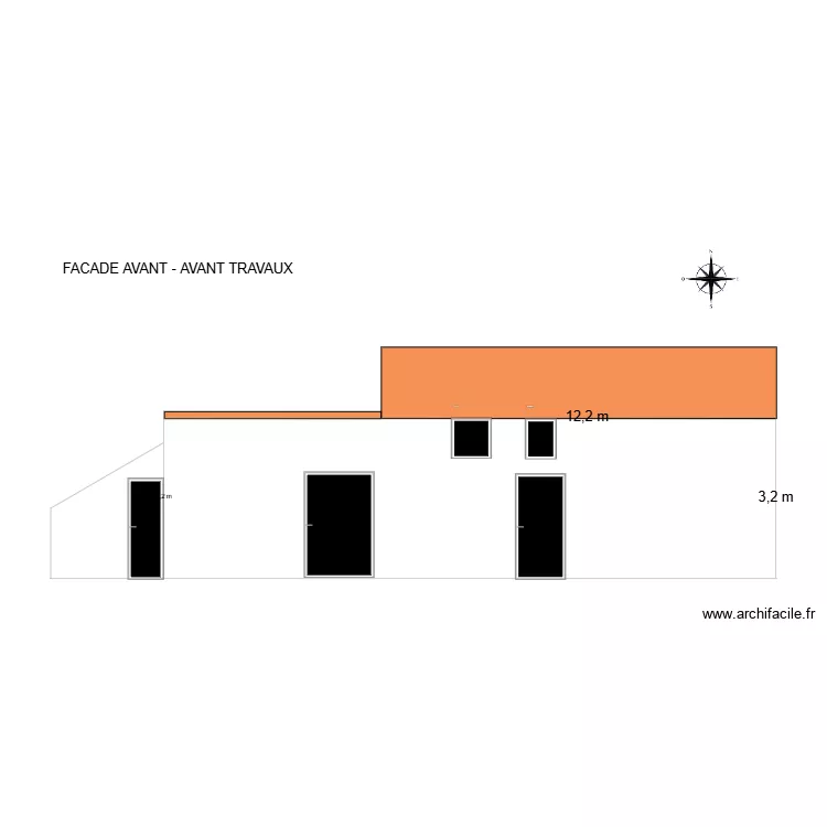 facade leblond. Plan de 