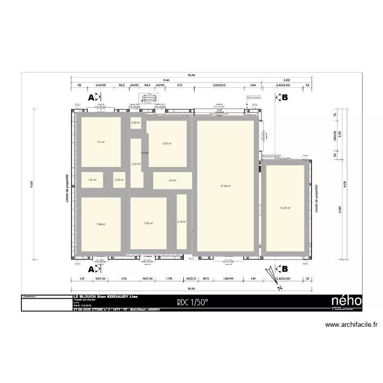 Maison. Plan de 