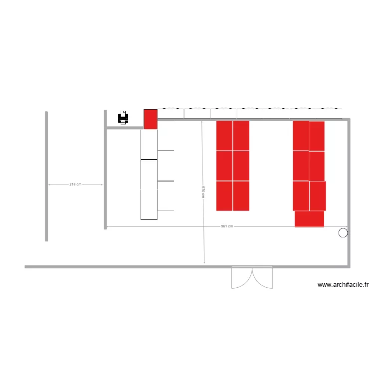 futur petit fortiche occupation de l'espace. Plan de 