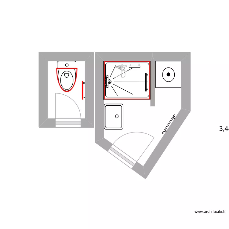 Delacroix Nadége. Plan de 2 et 5 m² Delacroix Nadége. Plan de 2 et 5 m²