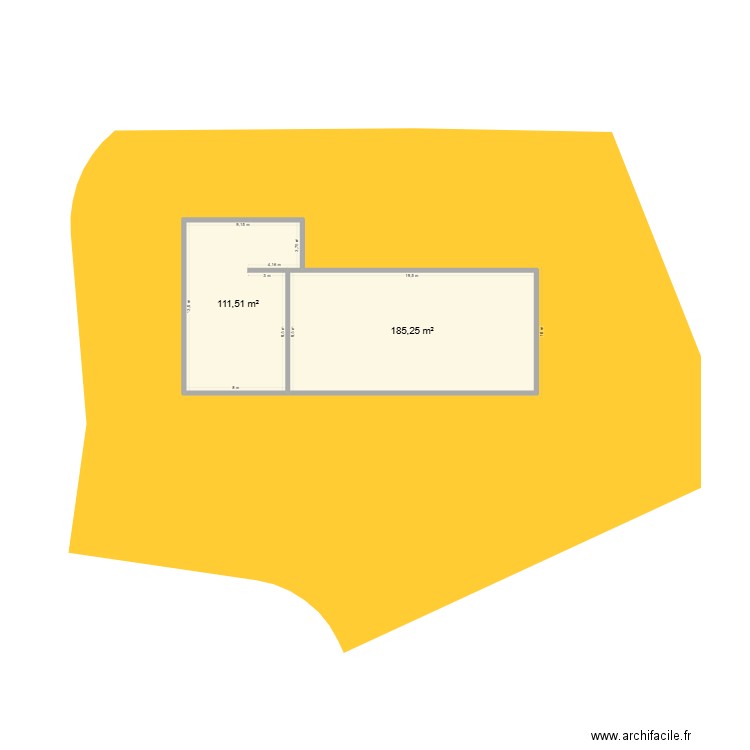 batiment stockage BRENS 3. Plan de 2 pièces et 297 m2