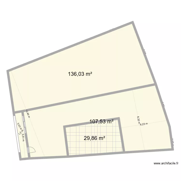 Casino 1. Plan de 3  et 273 m²