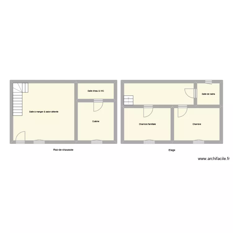 1392. Plan de 7  et 79 m²