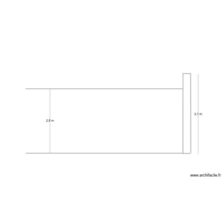 C&ocirc;t&eacute; sans appenti. Plan de 