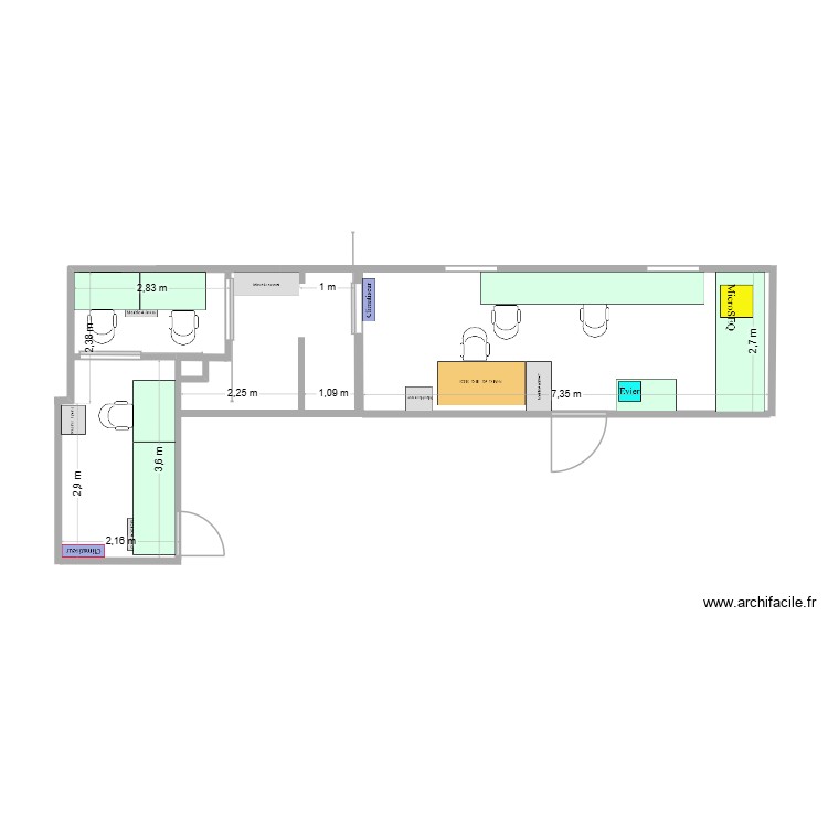 Laboratoire 411 / 418 actuel. Plan de 0 pièce et 0 m2