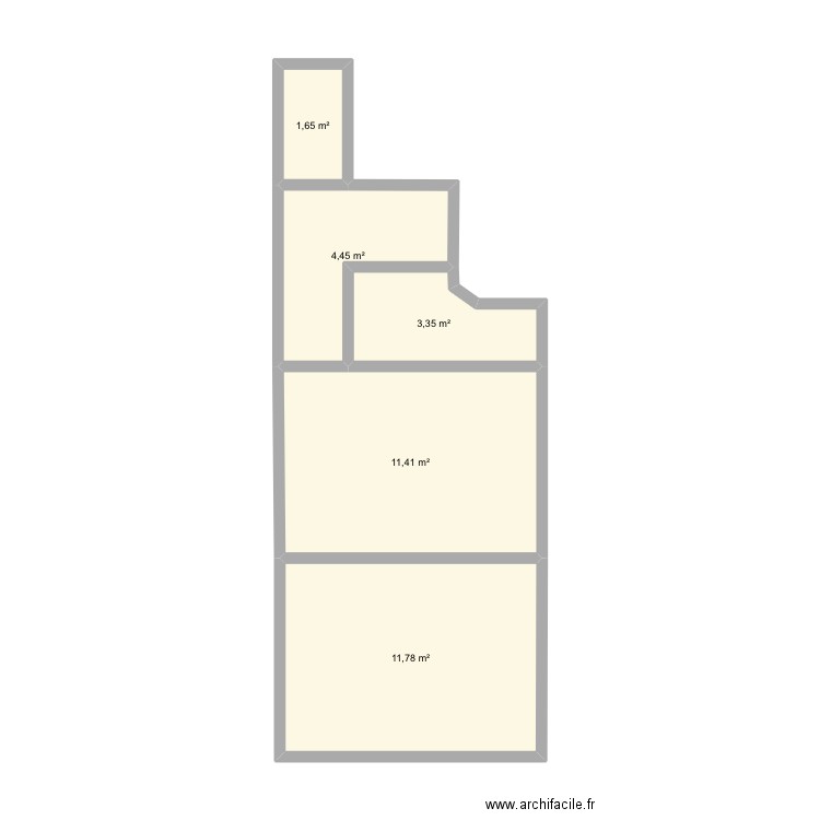 xix. Plan de 5 pièces et 33 m2