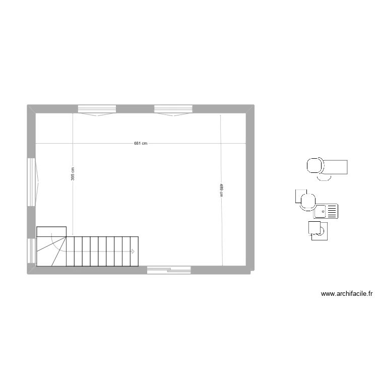 rdc petite location. Plan de 