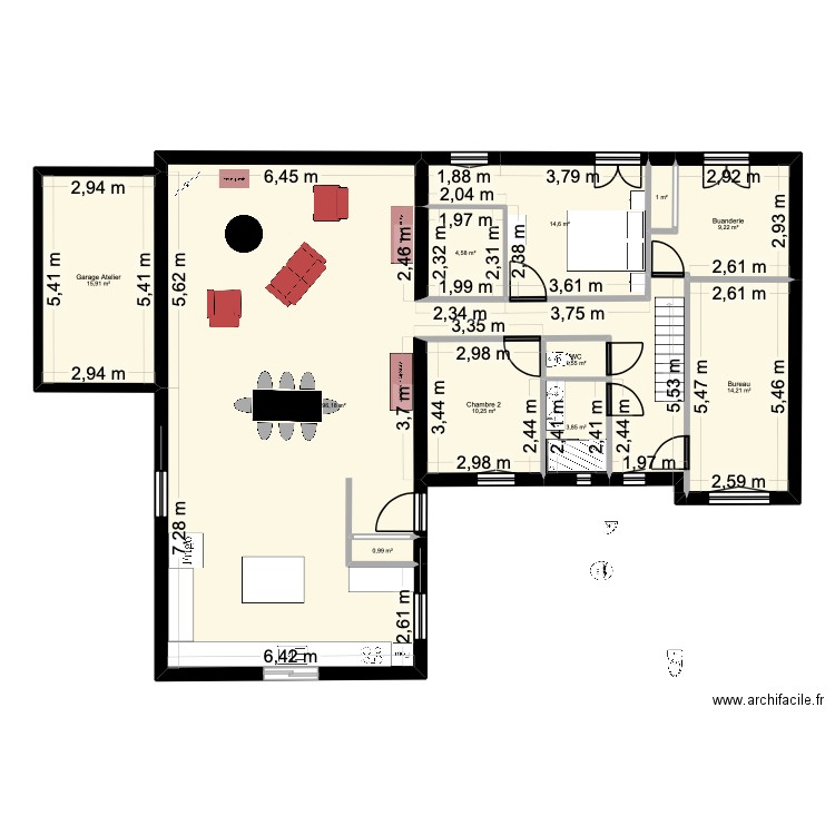 mon rêve 3. Plan de 11 pièces et 172 m2
