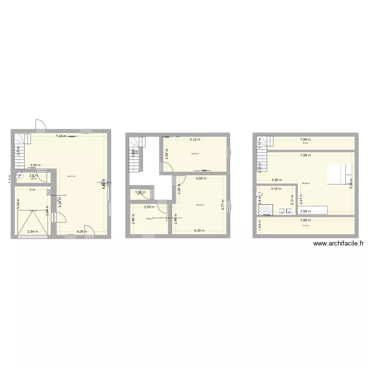 Plan maison v1. Plan de 
