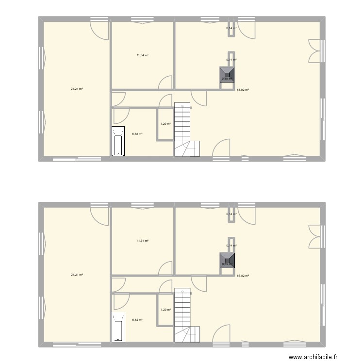 st georges R1. Plan de 16 pièces et 196 m2