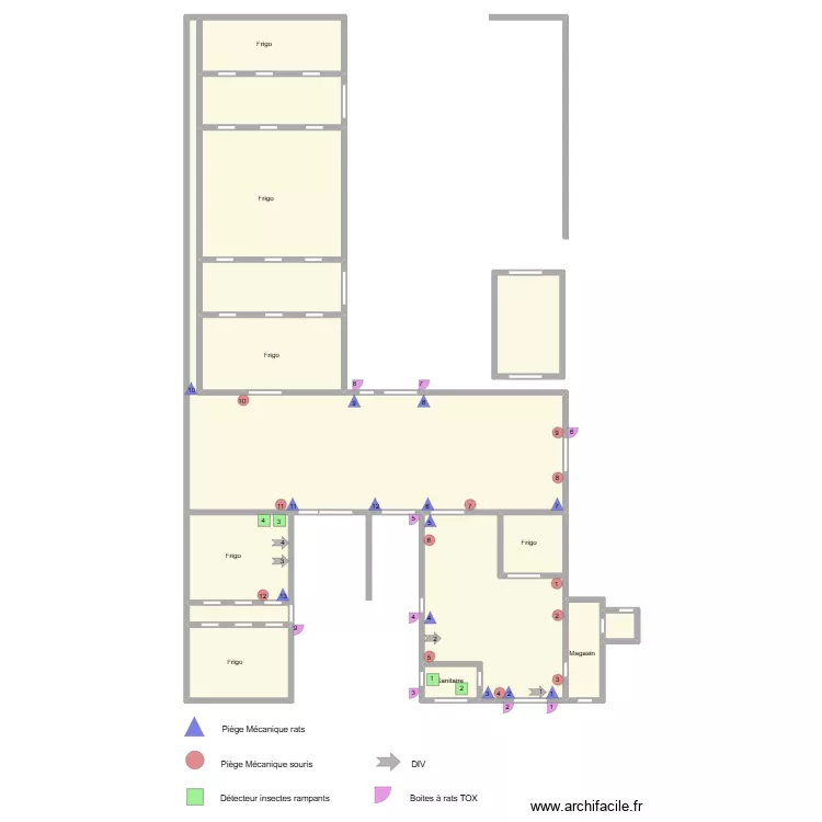 Buttiens Fruit sa. Plan de 14 Pièces et 506 m² Buttiens Fruit sa. Plan de 14 Pièces et 506 m²