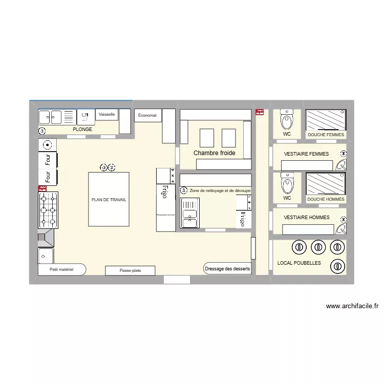 CUISINE RESTO. Plan de 