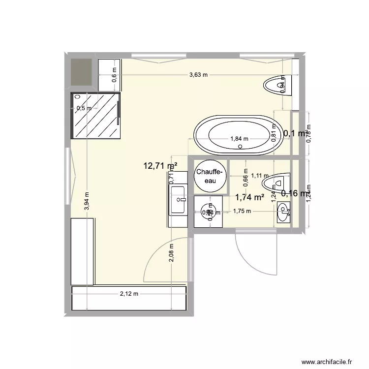 mourzin SDB3. Plan de 6 et 15 m² mourzin SDB3. Plan de 6 et 15 m²