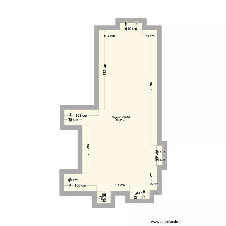 Penanhoat - S&eacute;jour. Plan de 
