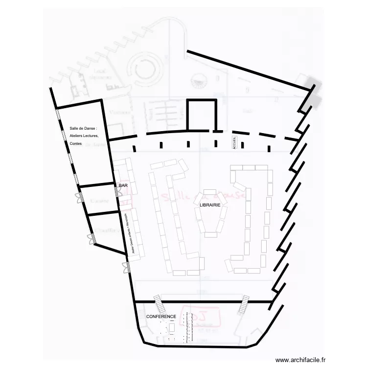 CAMUS Salon du livre. Plan de 
