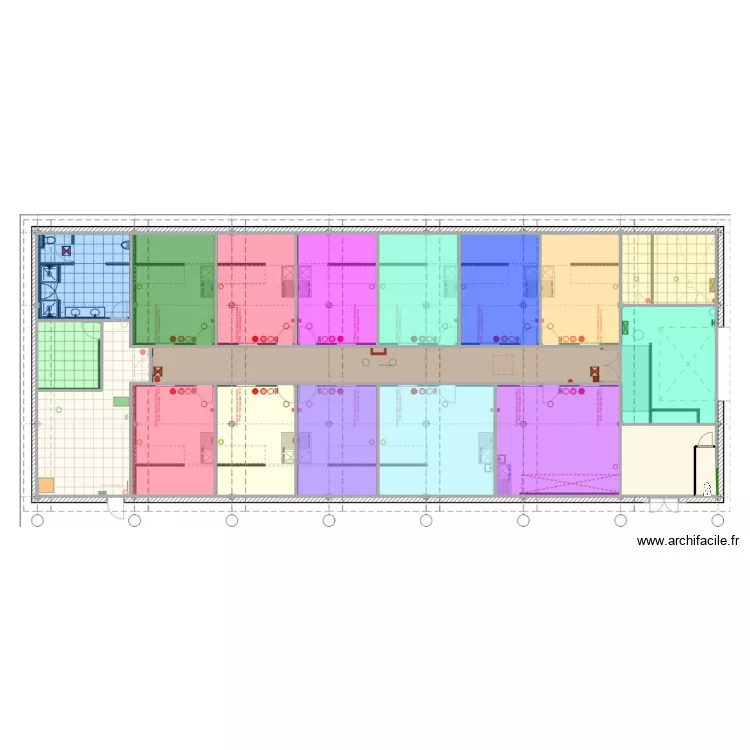 Lyon 3 - Rep&eacute;rage Plafond. Plan de 