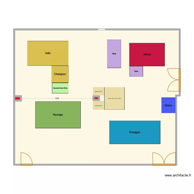 Salle insolation photo 2. Plan de 3 pièces et 108 m²