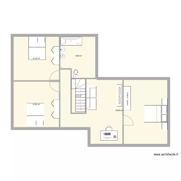 plu etage. Plan de 4 et 80 m² plu etage. Plan de 4 et 80 m²