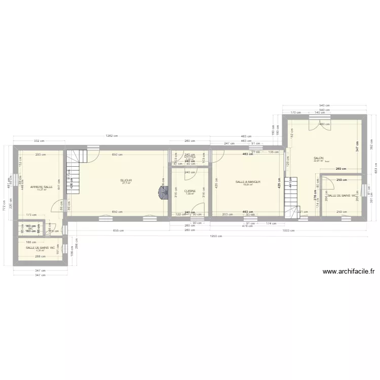 maison abense. Plan de 