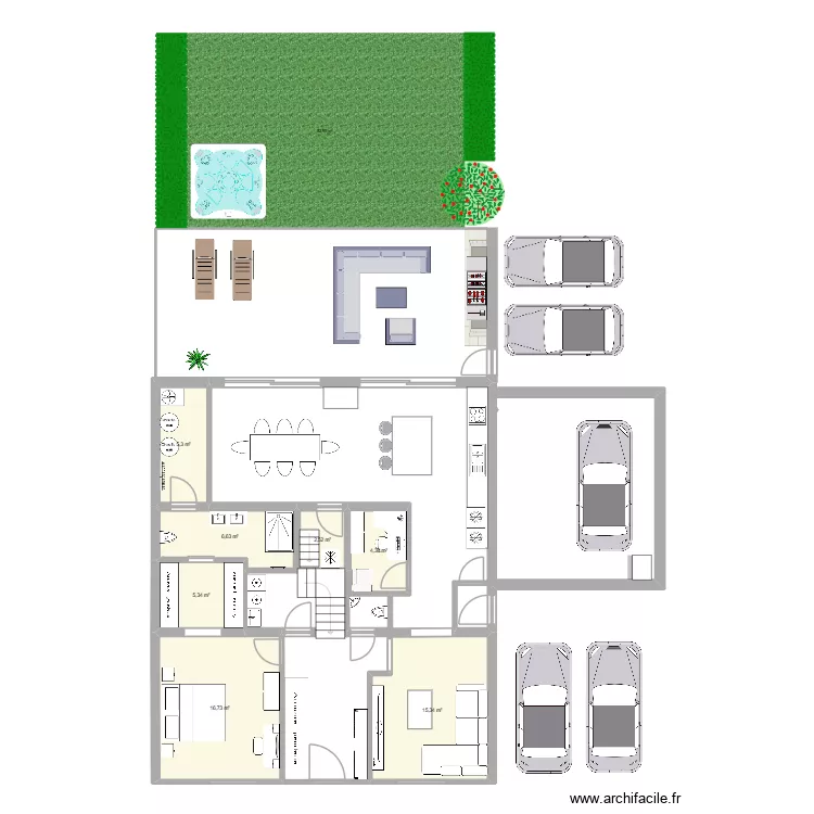 Postweg, 9 (10). Plan de 7  et 56 m²