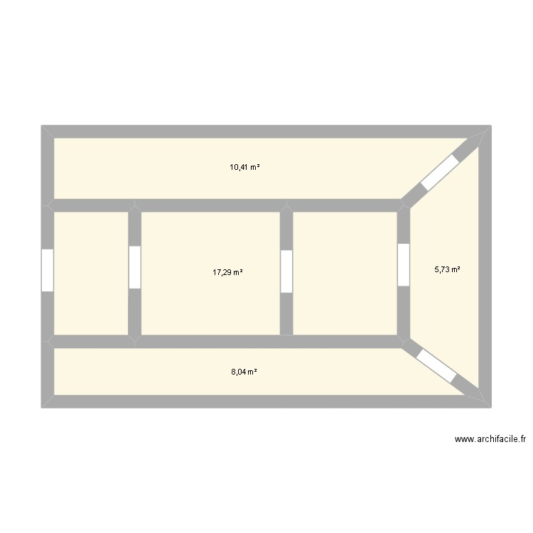 ENCLOT 2. Plan de 4 pièces et 41 m2