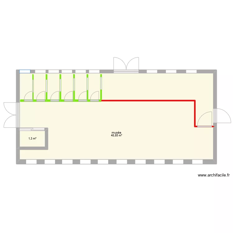 mus&eacute;e. Plan de 