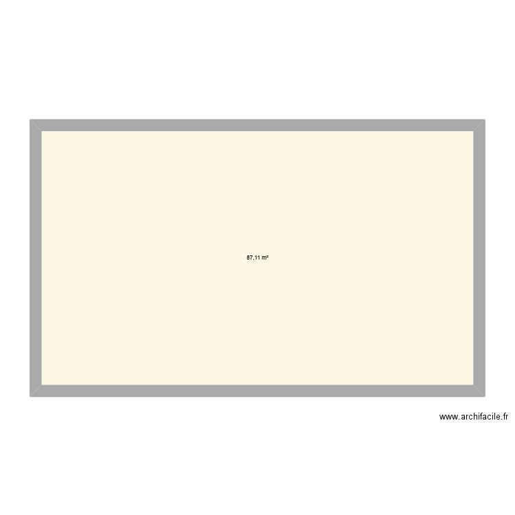 Modifications Maison. Plan de 1 pièce et 87 m2