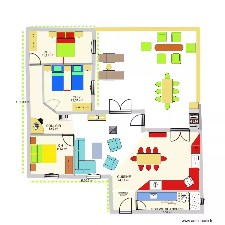 PLAN 3 COTES. Plan de 