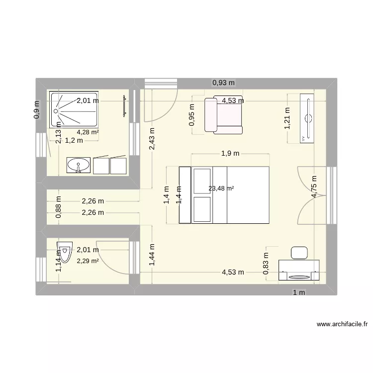 ch 1. Plan de 3  et 30 m²