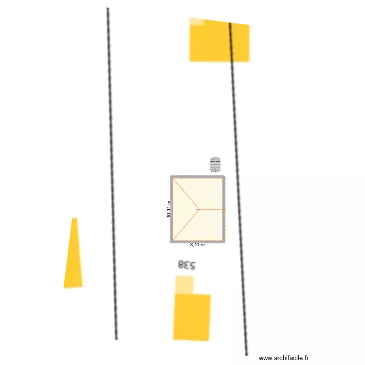 capesterre. Plan de 1  et 73 m²