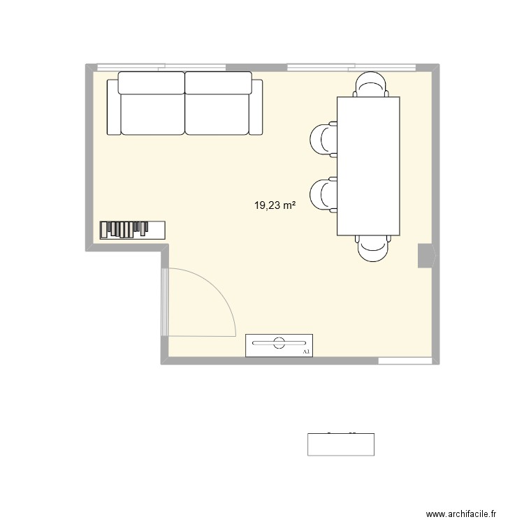santa pola. Plan de 1 pièce et 19 m2