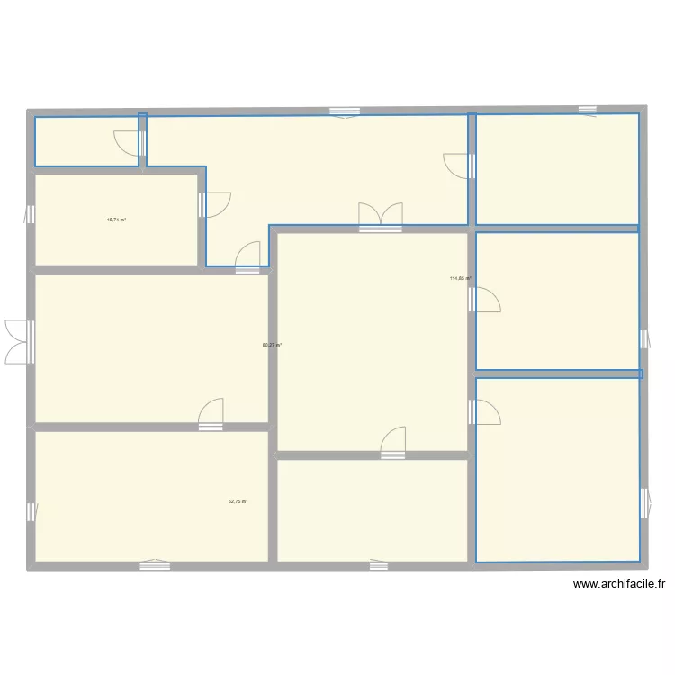 Plan maison Comores patio. Plan de 