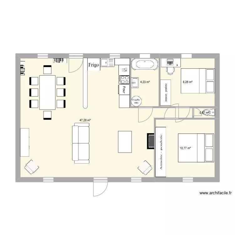 80metrecarré. Plan de 5 et 71 m² 80metrecarré. Plan de 5 et 71 m²
