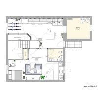 Sous sol sans meuble avec rangement essai porte angle