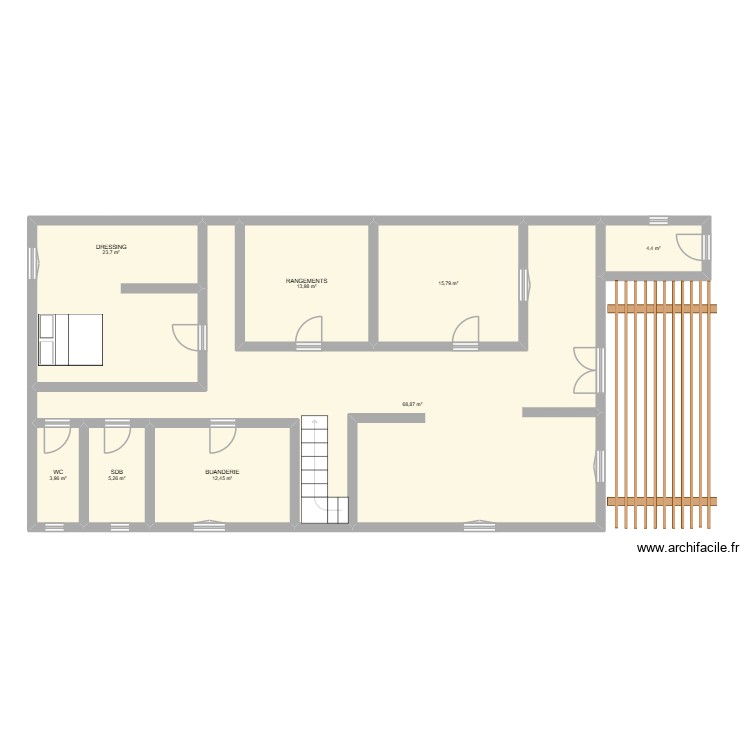 SOUS SOL. Plan de 0 pièce et 0 m2