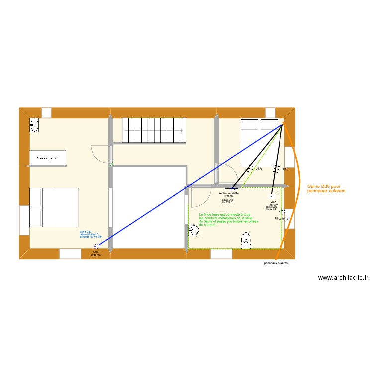 mik et otis circuits spécial. Plan de 12 pièces et 174 m2