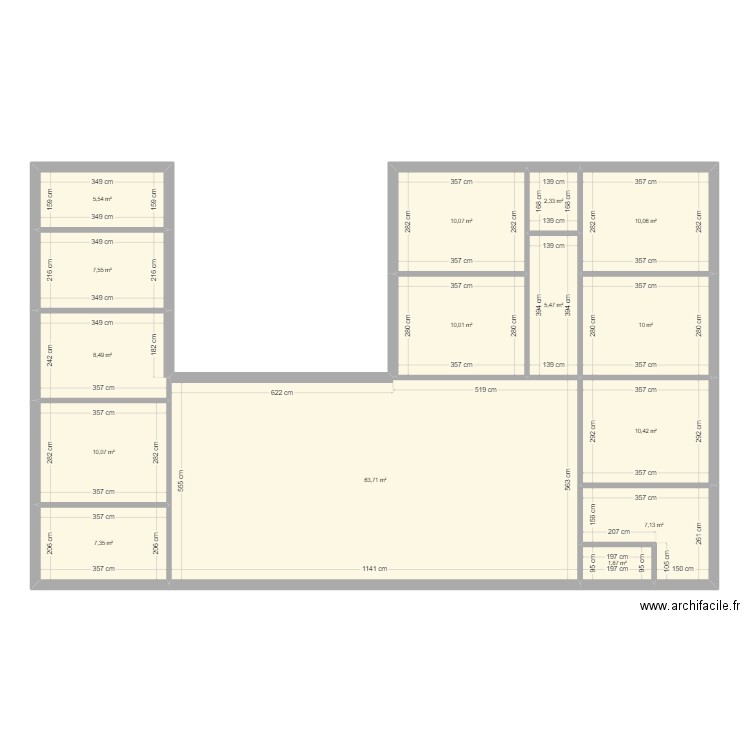 plein pied. Plan de 0 pièce et 0 m2