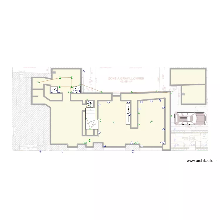 Barbereau. Plan de 6  et 58 m²