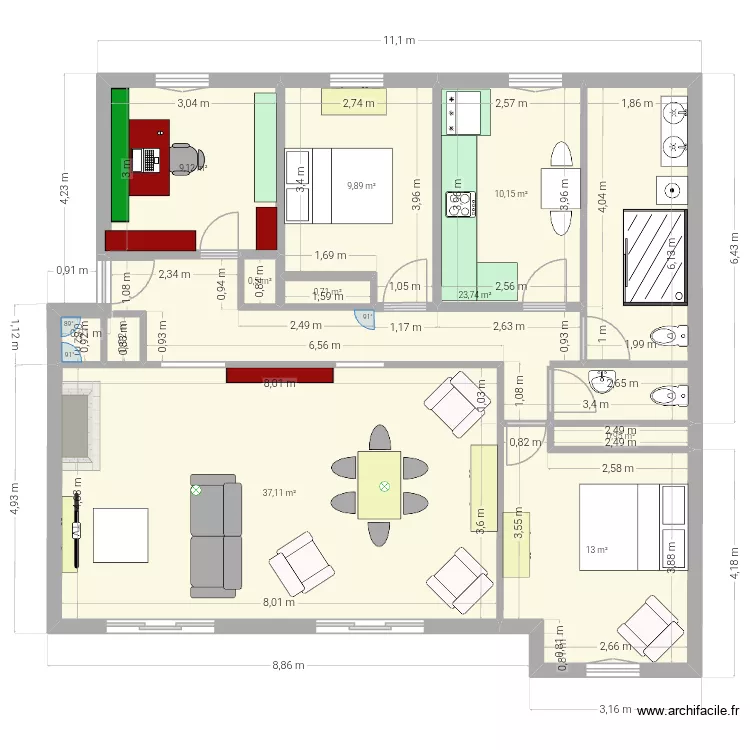 appart DELZONS bureau. Plan de appart DELZONS bureau. Plan de