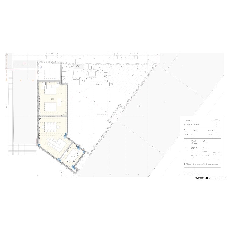 Fanzino 1.0. Plan de 3 pièces et 144 m2