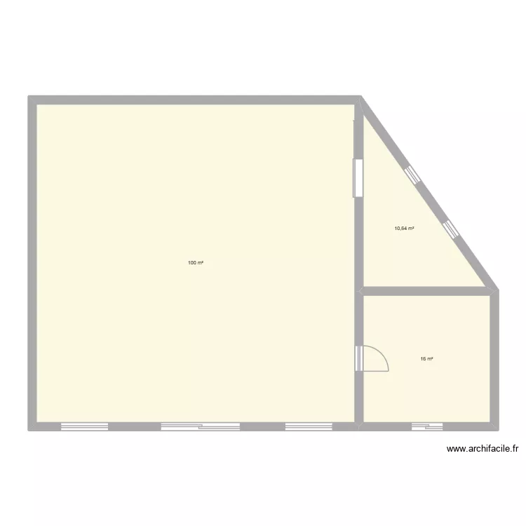 Ambanitavy. Plan de 3 et 127 m² Ambanitavy. Plan de 3 et 127 m²