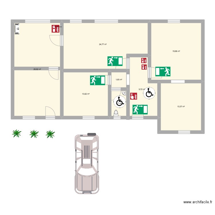 campigneulles les petites. Plan de 8 pièces et 115 m2