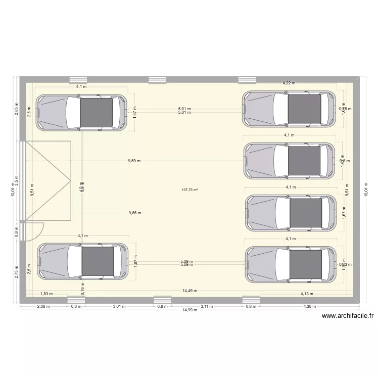 projet garage Messery. Plan de 1 et 138 m² projet garage Messery. Plan de 1 et 138 m²