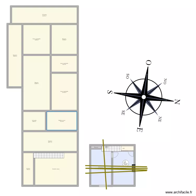 Lucette complet. Plan de 