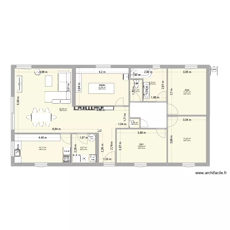 Maisonnette 2. Plan de 