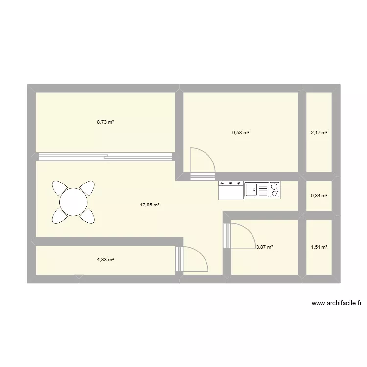 plan existant. Plan de 8 et 49 m² plan existant. Plan de 8 et 49 m²