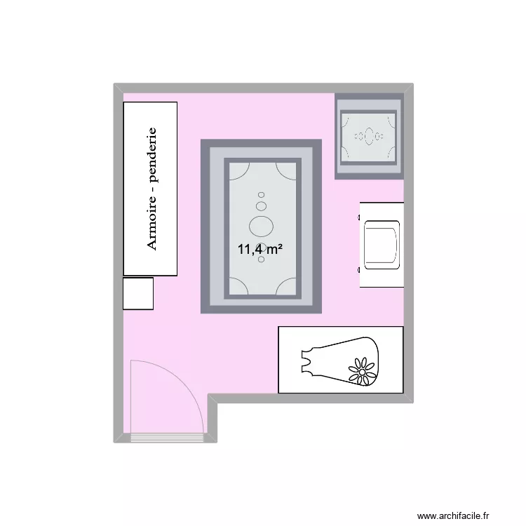 Chambre bébé. Plan de Chambre bébé. Plan de