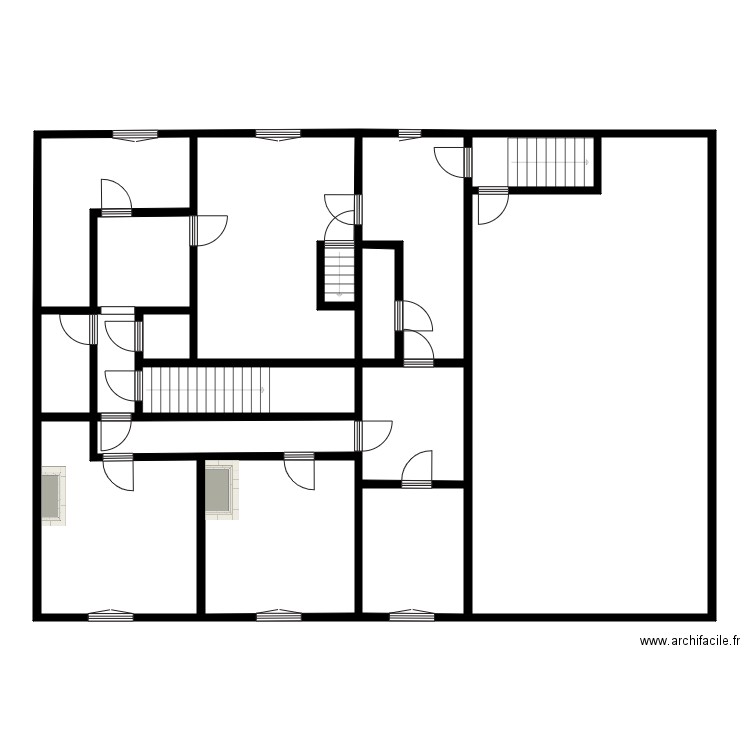 Stocker. Plan de 45 pièces et 815 m2