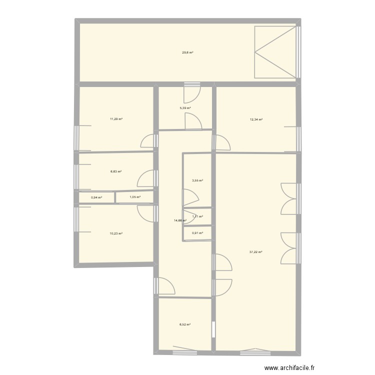 maison St Rémy - existant -3déc25B. Plan de 14 pièces et 141 m2